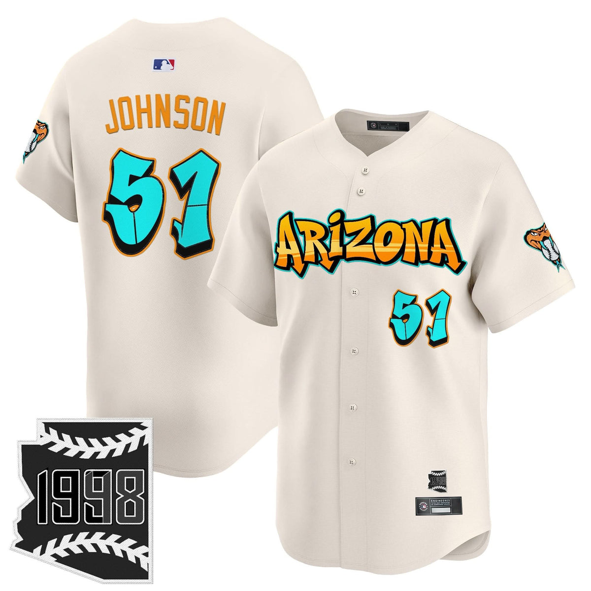 Arizona Diamondbacks 'Graffiti Desert Ink Edition' Vapor Premier Limited Jersey - Stitched