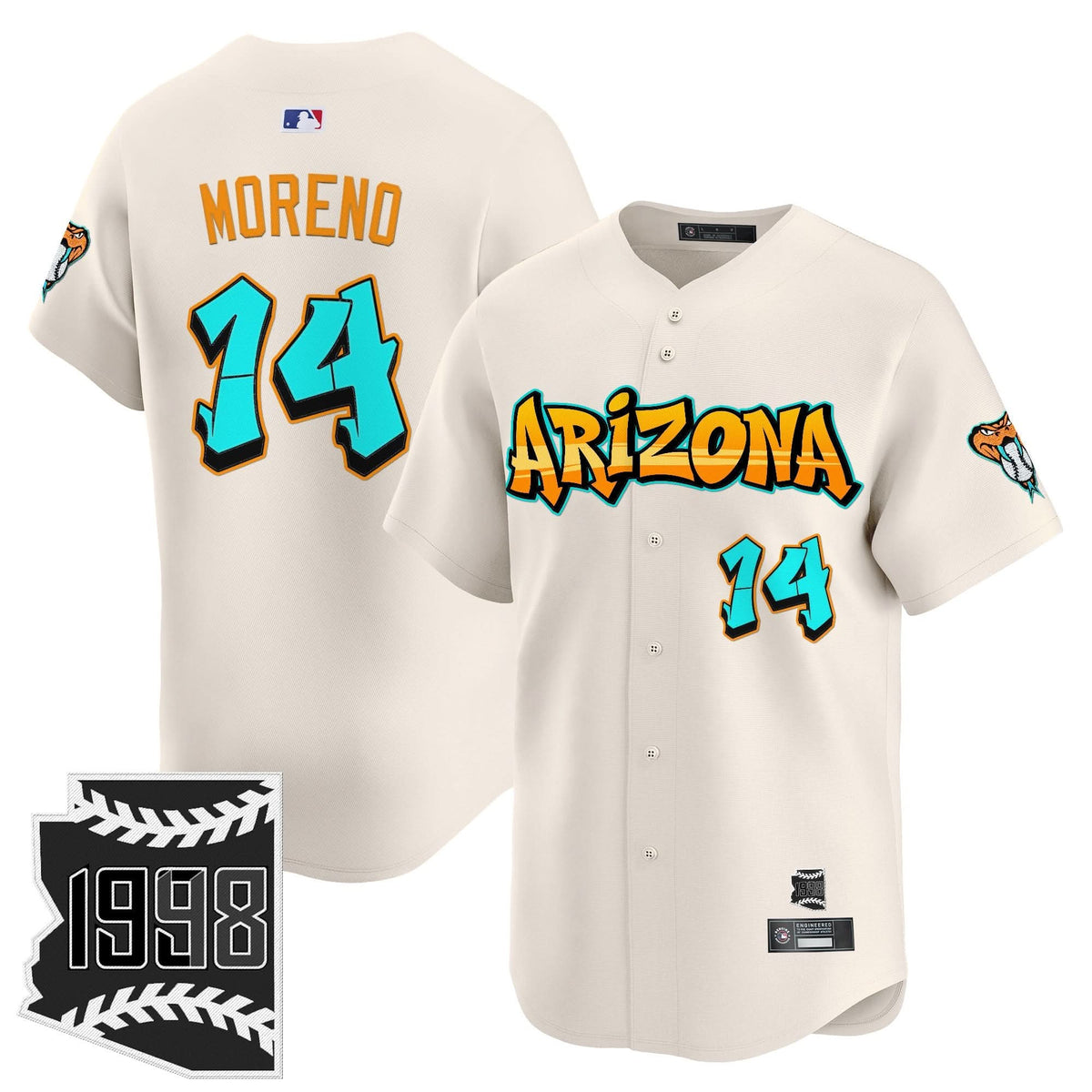 Arizona Diamondbacks 'Graffiti Desert Ink Edition' Vapor Premier Limited Jersey - Stitched