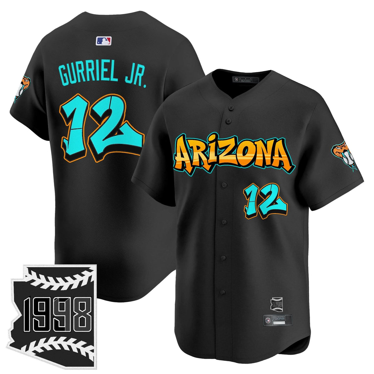 Arizona Diamondbacks 'Graffiti Desert Ink Edition' Vapor Premier Limited Jersey - Stitched