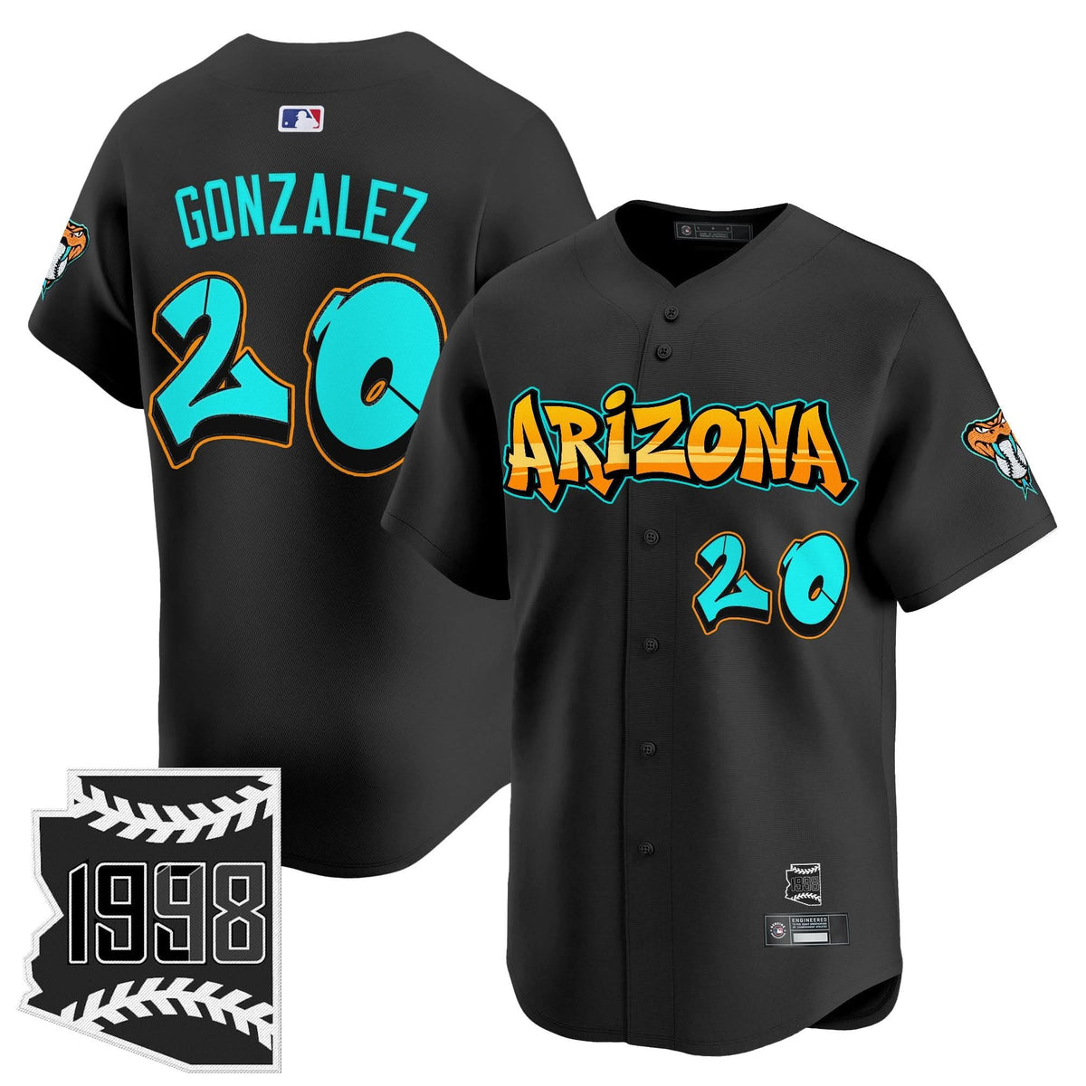 Arizona Diamondbacks 'Graffiti Desert Ink Edition' Vapor Premier Limited Jersey - Stitched