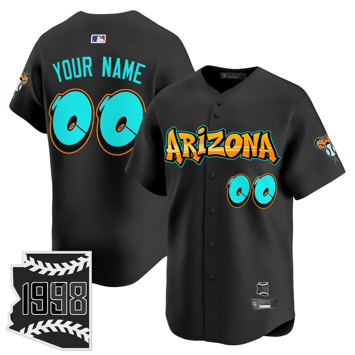 Arizona Diamondbacks 'Graffiti Desert Ink Edition' Vapor Premier Limited Custom Jersey - Stitched