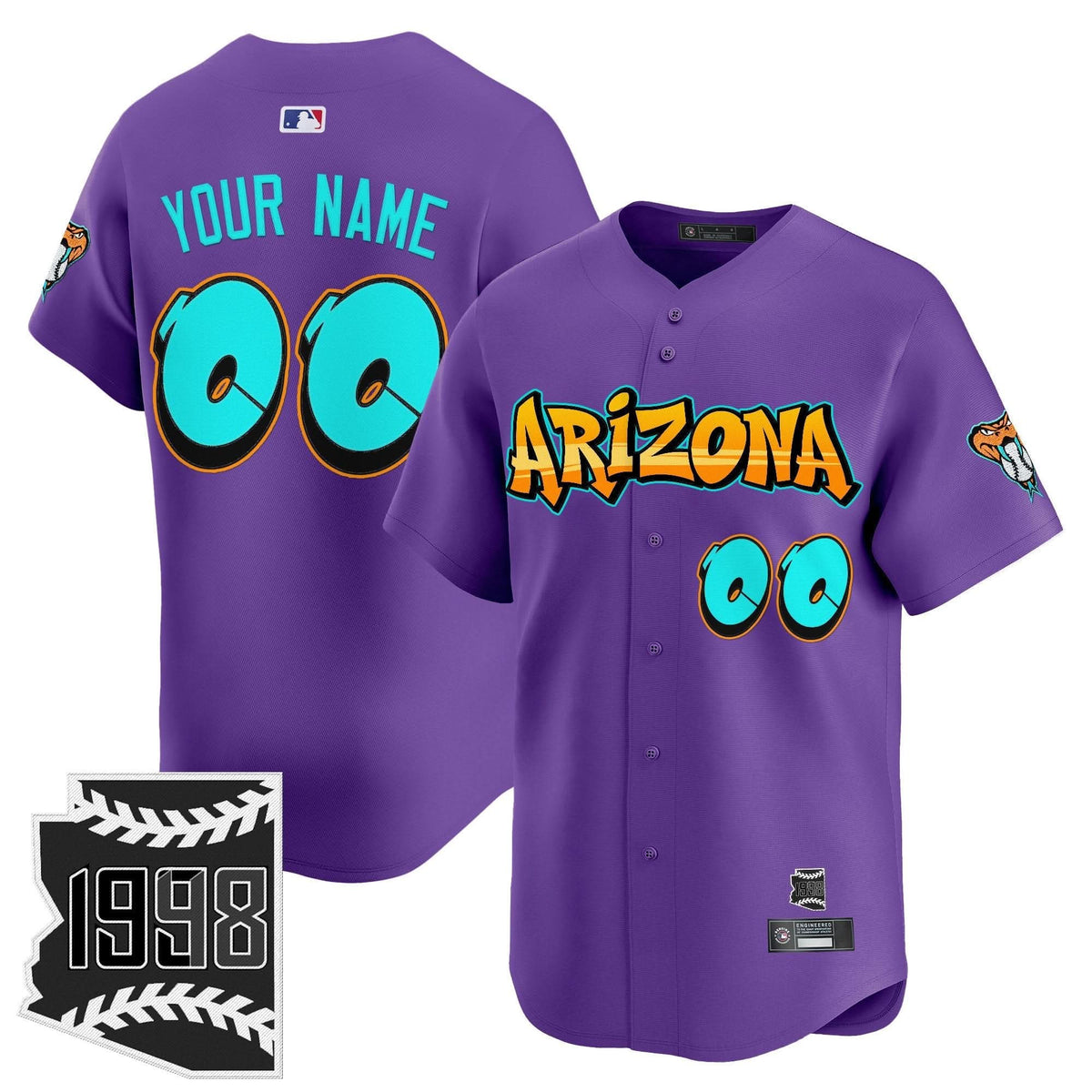 Arizona Diamondbacks 'Graffiti Desert Ink Edition' Vapor Premier Limited Custom Jersey - Stitched