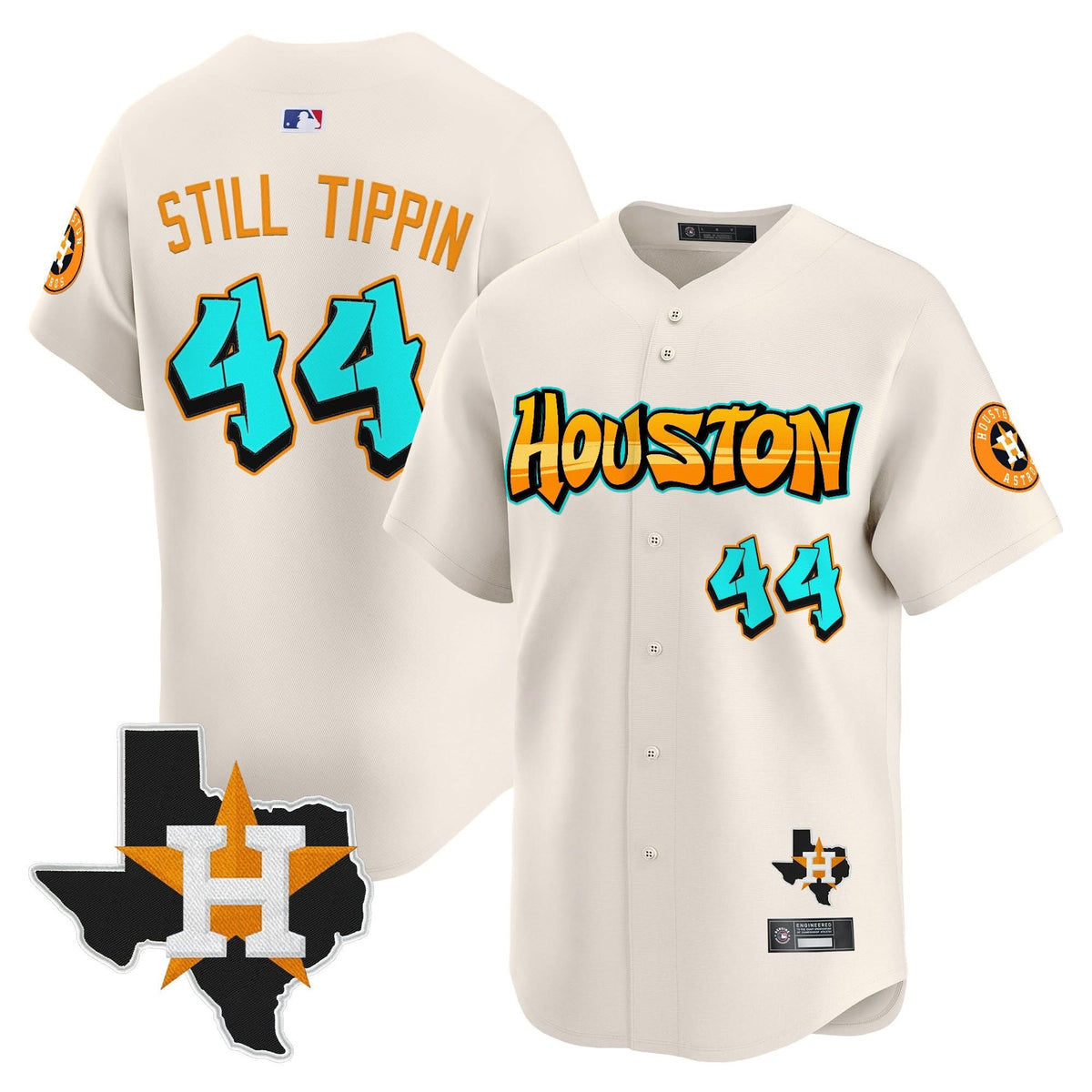 Houston Astros 'Graffiti H-Town Edition' Vapor Premier Limited Jersey - Stitched-Cuztomshoes