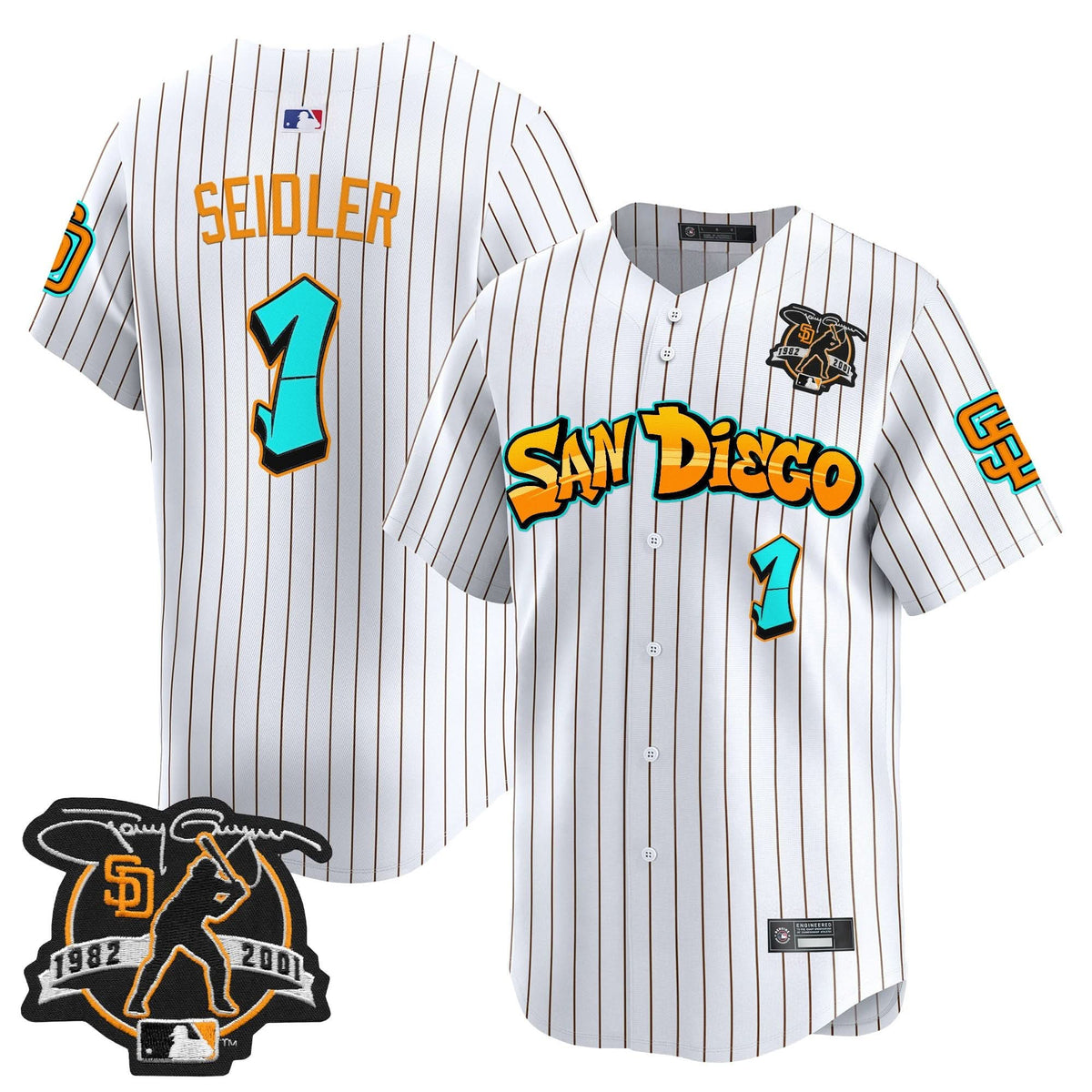 San Diego Padres 'Graffiti Barrio Edition' Vapor Premier Limited Jersey - Stitched