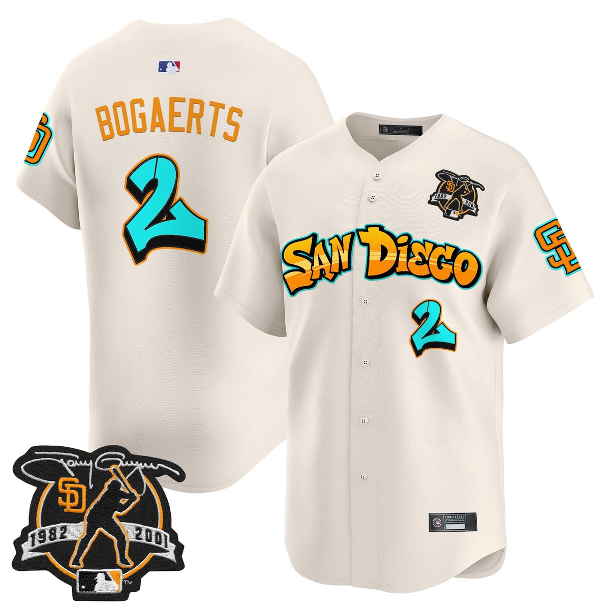 San Diego Padres 'Graffiti Barrio Edition' Vapor Premier Limited Jersey - Stitched
