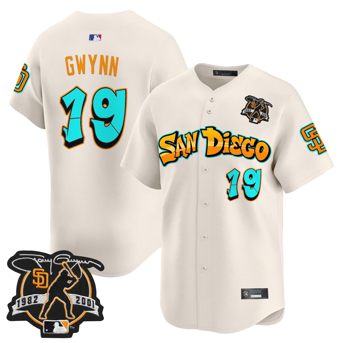 San Diego Padres 'Graffiti Barrio Edition' Vapor Premier Limited Jersey - Stitched