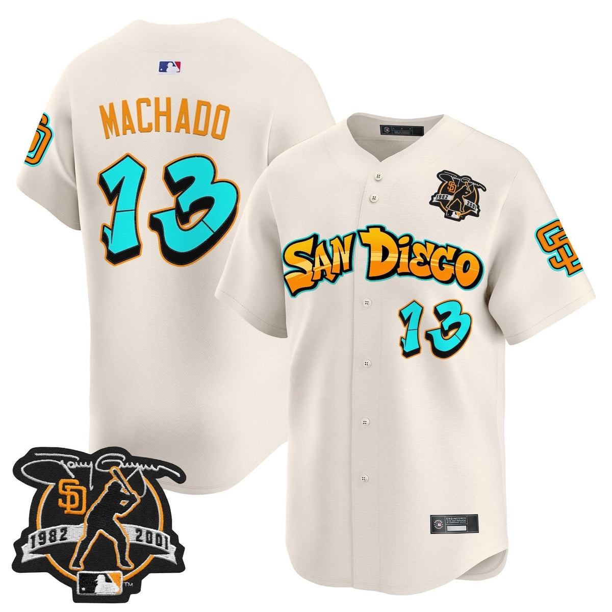 San Diego Padres 'Graffiti Barrio Edition' Vapor Premier Limited Jersey - Stitched
