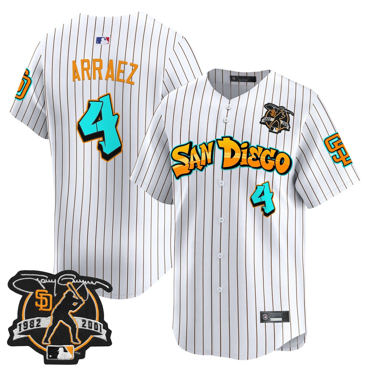 San Diego Padres 'Graffiti Barrio Edition' Vapor Premier Limited Jersey - Stitched