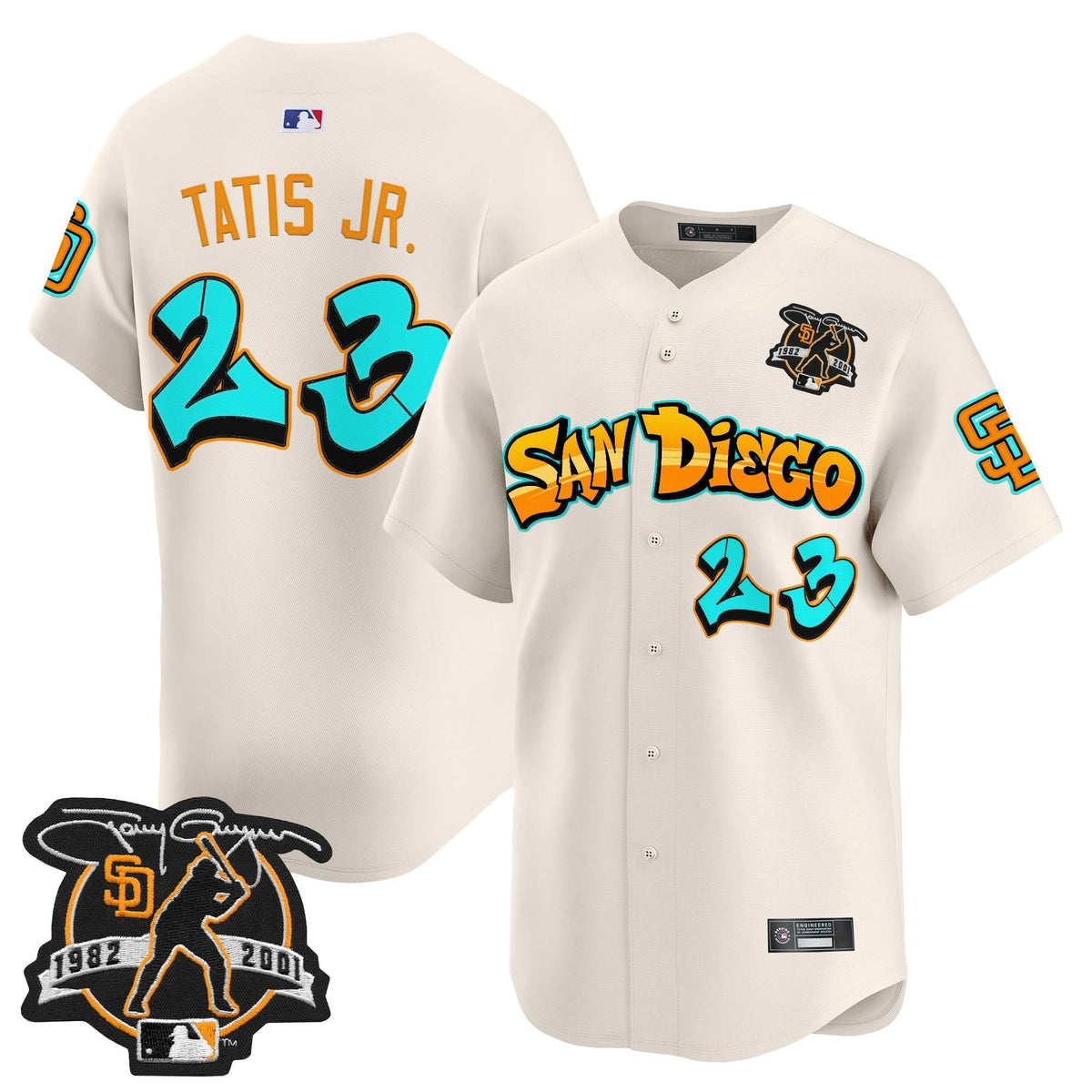 San Diego Padres 'Graffiti Barrio Edition' Vapor Premier Limited Jersey - Stitched