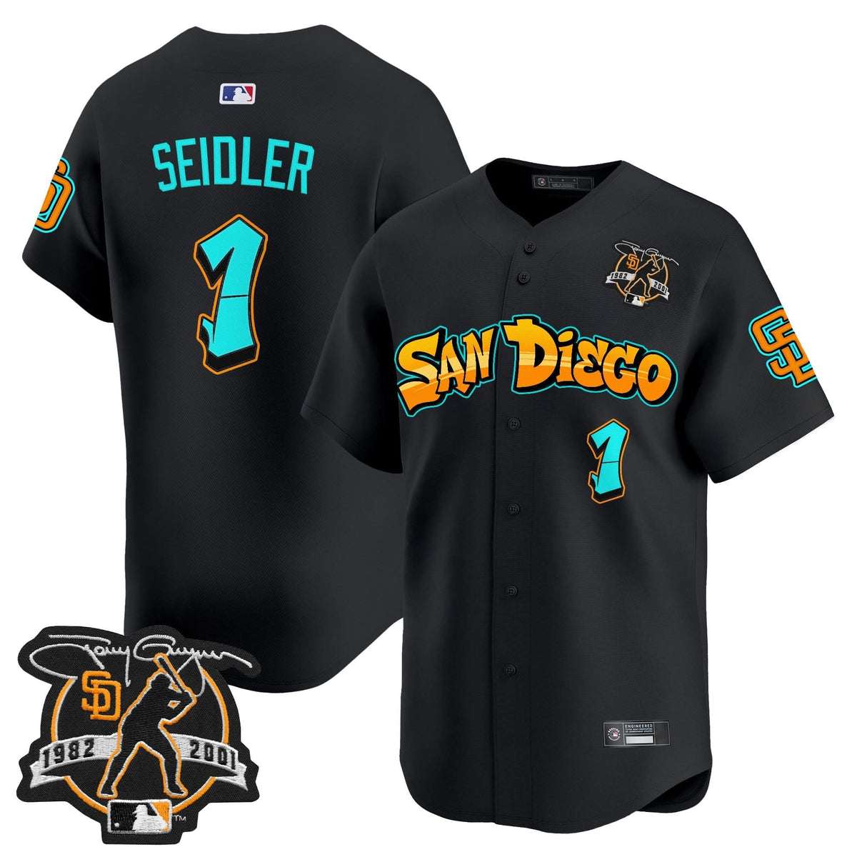 San Diego Padres 'Graffiti Barrio Edition' Vapor Premier Limited Jersey - Stitched