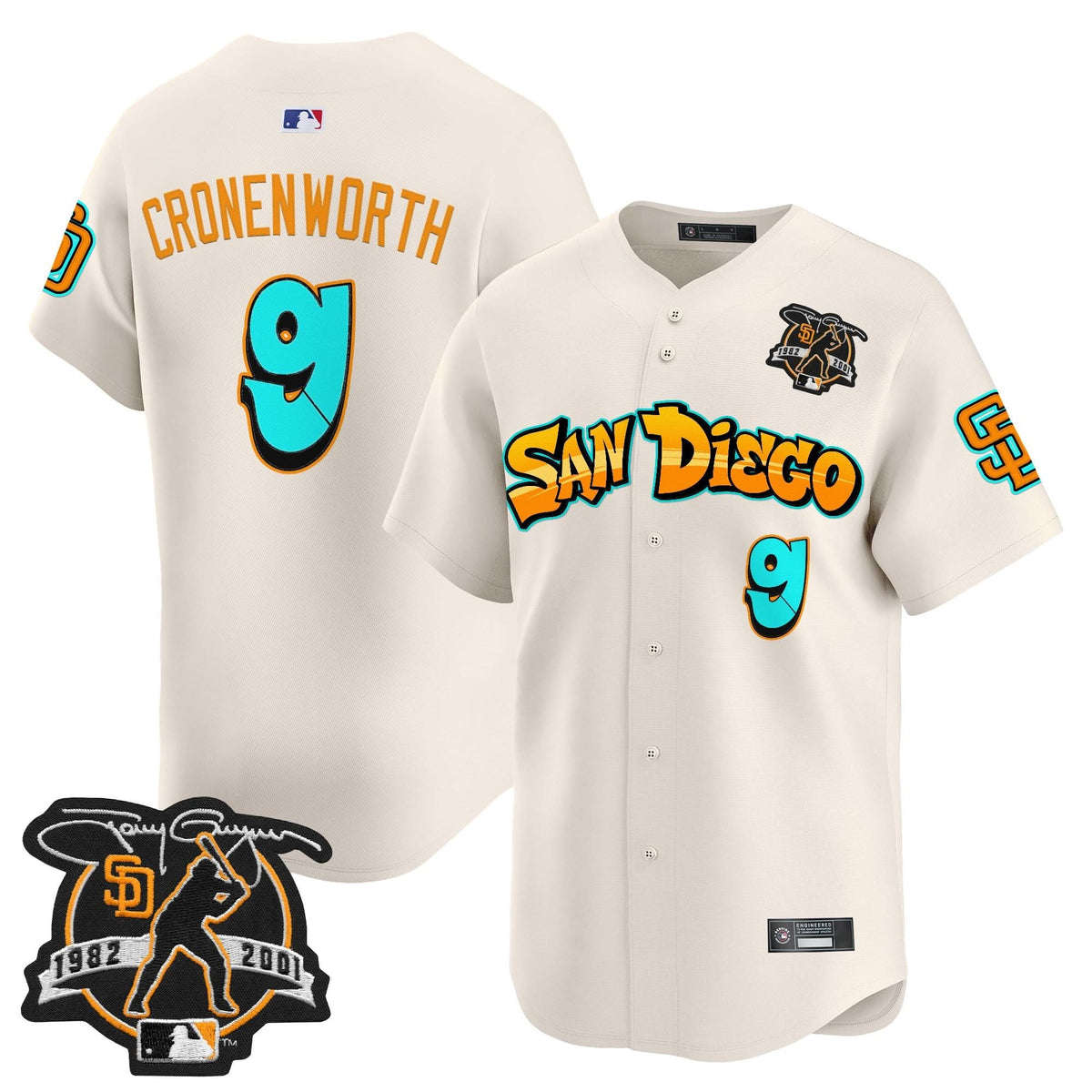 San Diego Padres 'Graffiti Barrio Edition' Vapor Premier Limited Jersey - Stitched