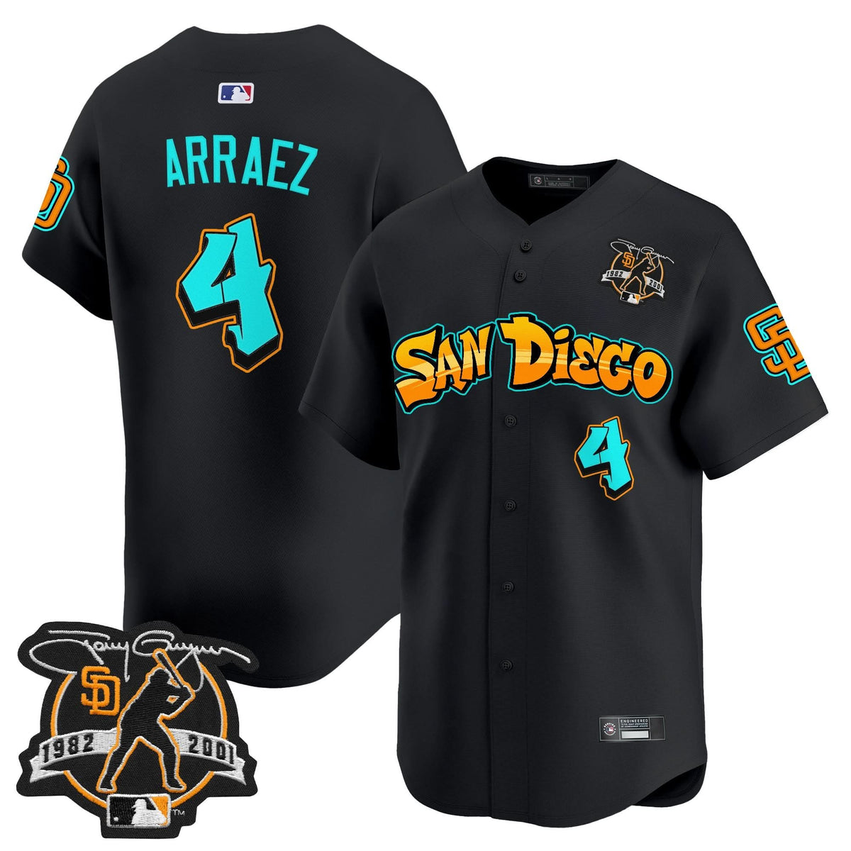 San Diego Padres 'Graffiti Barrio Edition' Vapor Premier Limited Jersey - Stitched