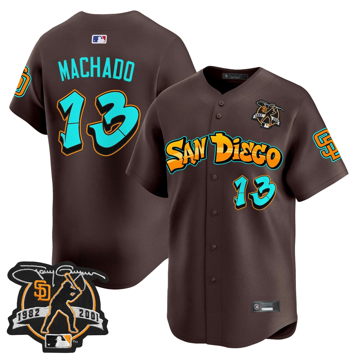 San Diego Padres 'Graffiti Barrio Edition' Vapor Premier Limited Jersey - Stitched