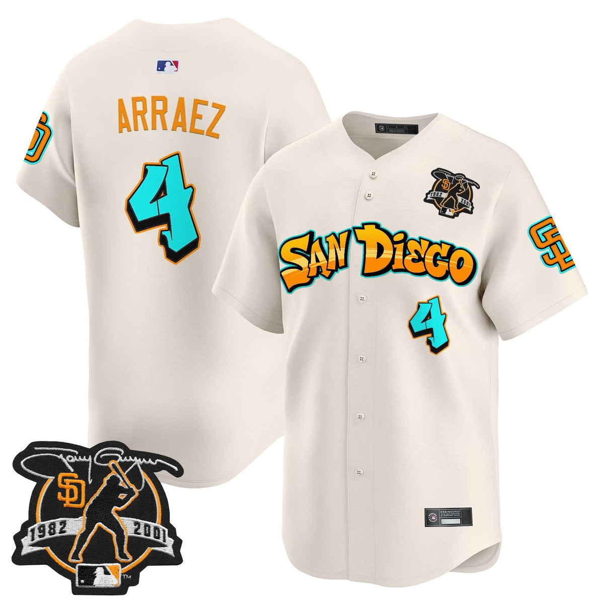 San Diego Padres 'Graffiti Barrio Edition' Vapor Premier Limited Jersey - Stitched