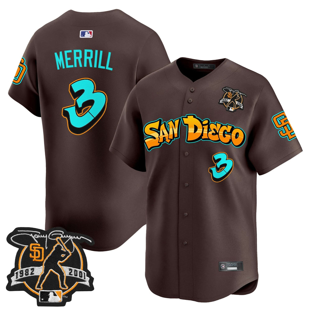 San Diego Padres 'Graffiti Barrio Edition' Vapor Premier Limited Jersey - Stitched