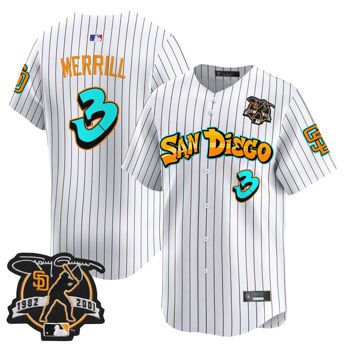 San Diego Padres 'Graffiti Barrio Edition' Vapor Premier Limited Jersey - Stitched