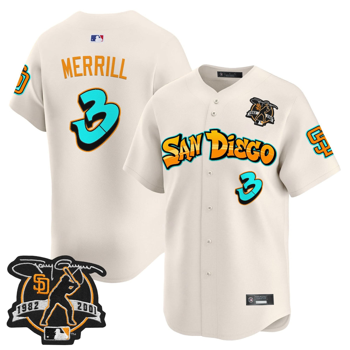 San Diego Padres 'Graffiti Barrio Edition' Vapor Premier Limited Jersey - Stitched