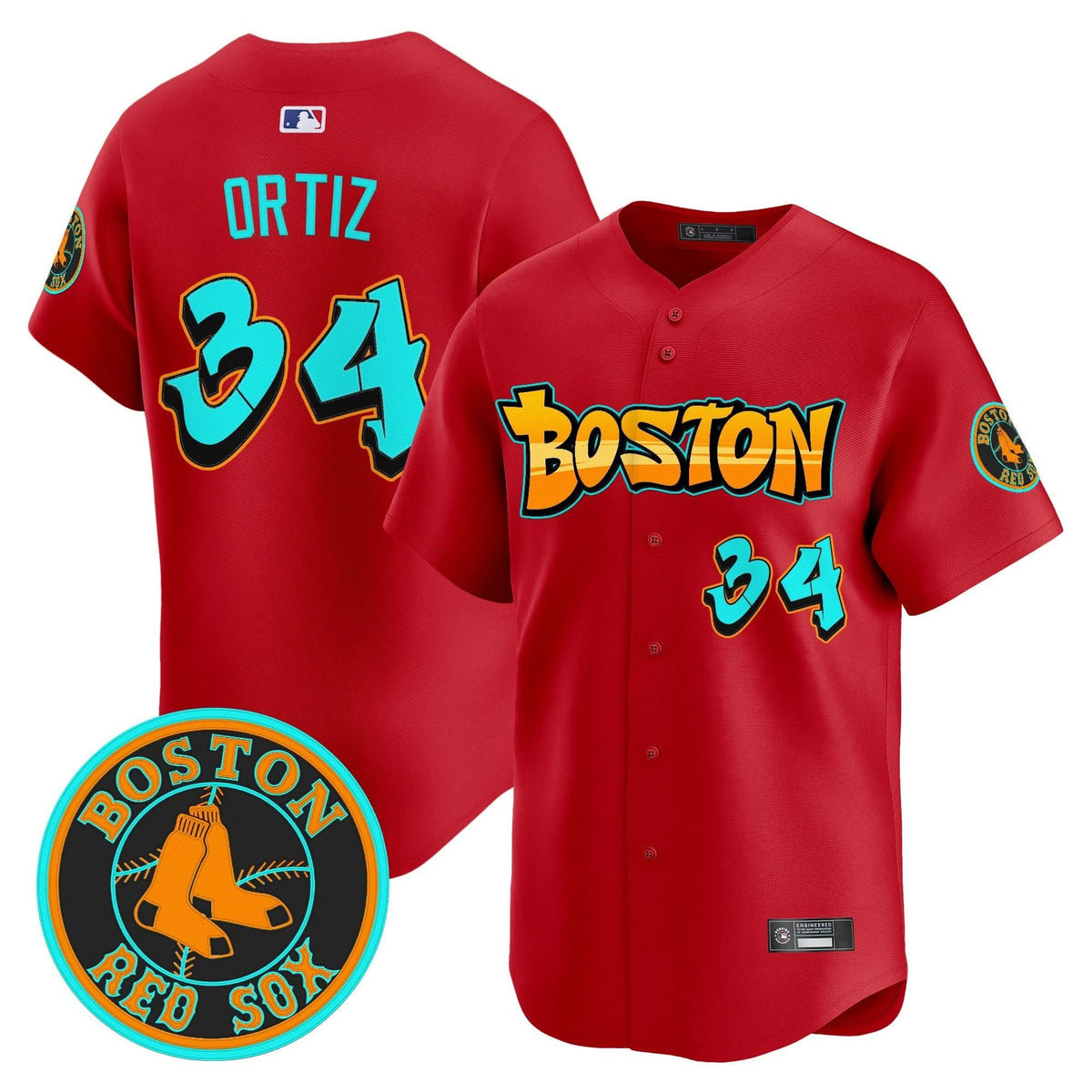 Boston Red Sox 'Graffiti Streetstyle Edition' Vapor Premier Limited Jersey - Stitched