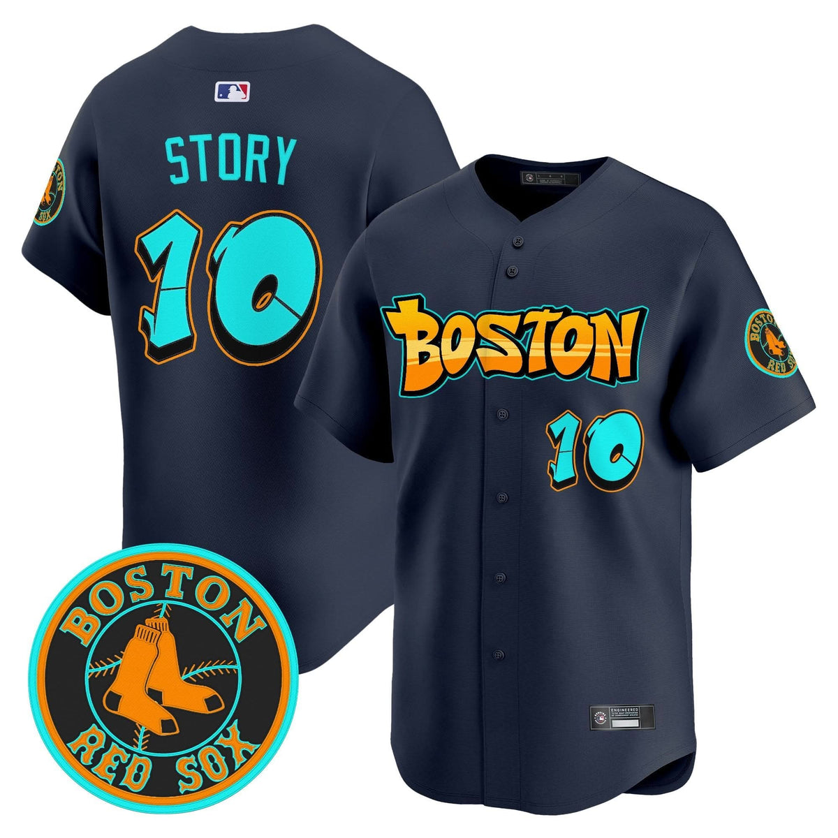 Boston Red Sox 'Graffiti Streetstyle Edition' Vapor Premier Limited Jersey - Stitched