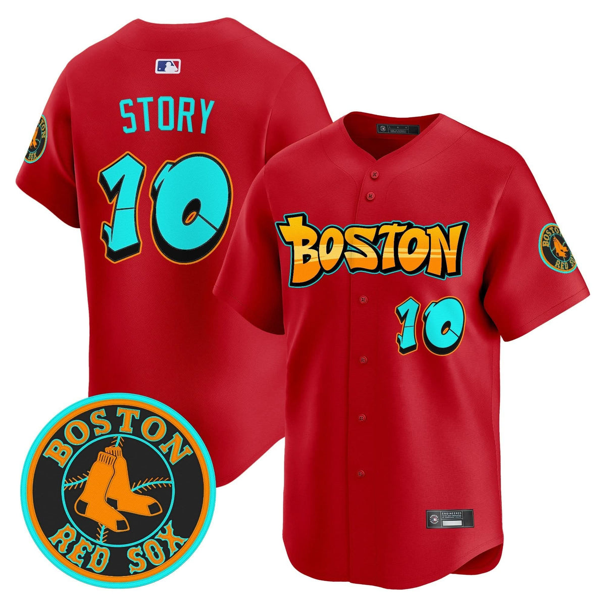 Boston Red Sox 'Graffiti Streetstyle Edition' Vapor Premier Limited Jersey - Stitched