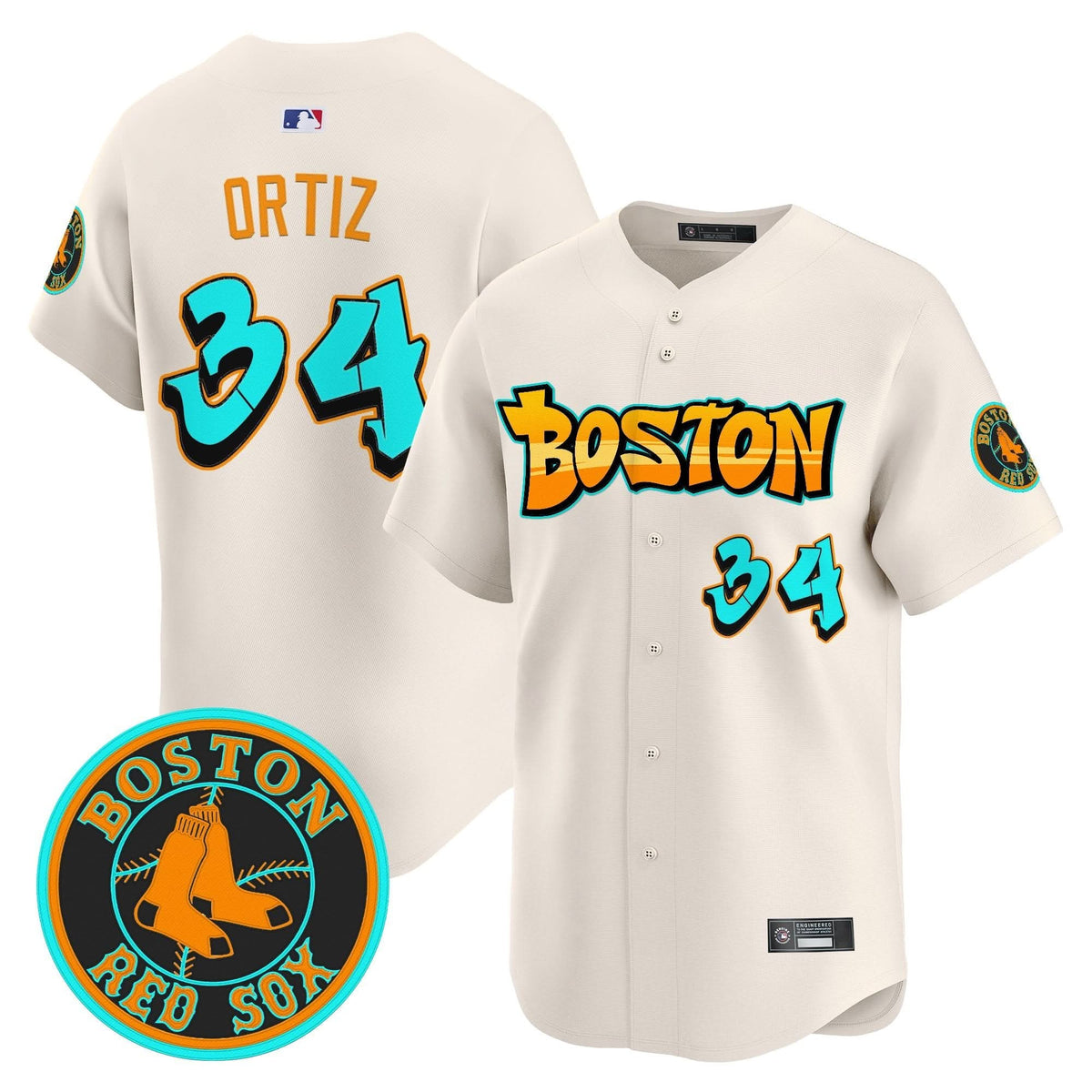 Boston Red Sox 'Graffiti Streetstyle Edition' Vapor Premier Limited Jersey - Stitched