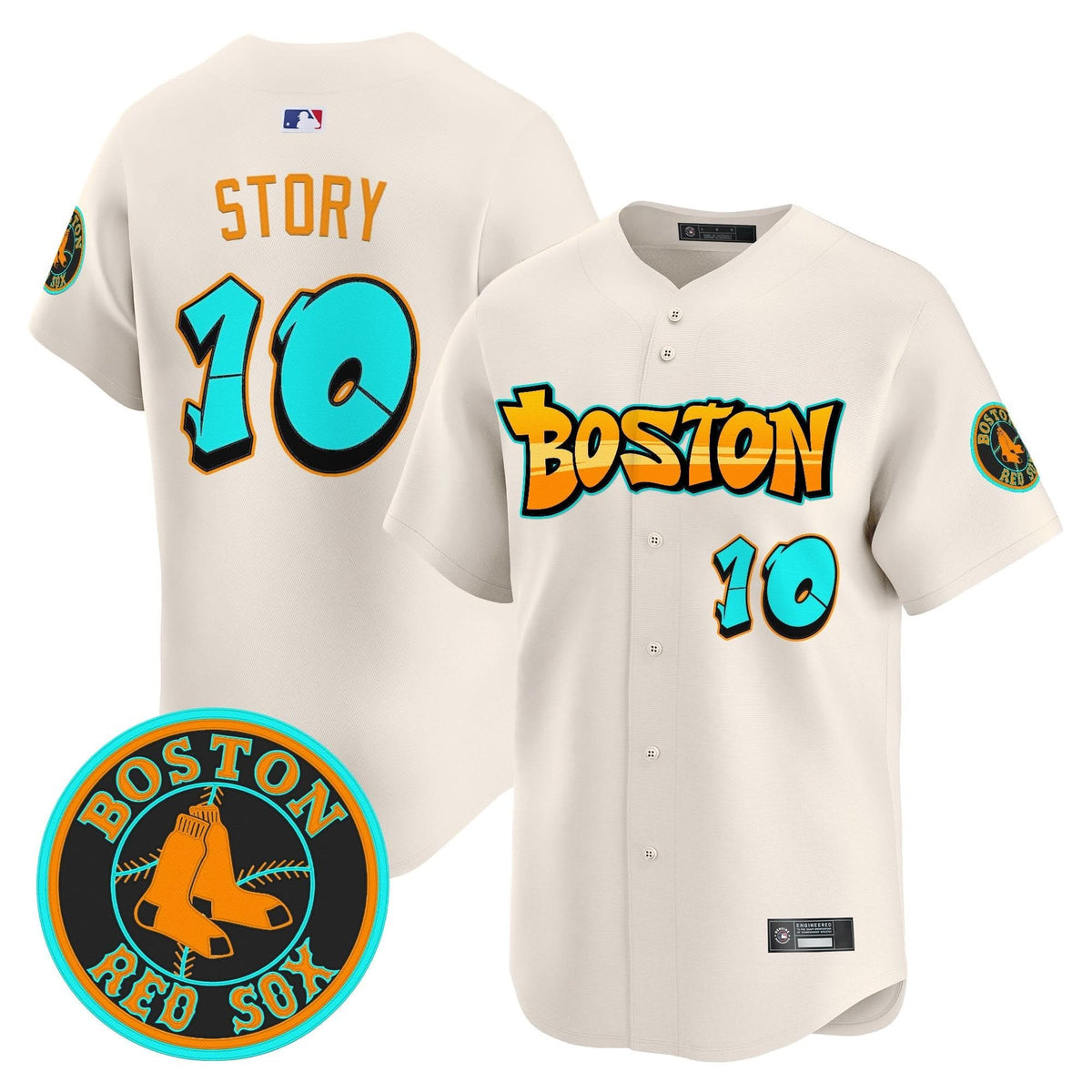 Boston Red Sox 'Graffiti Streetstyle Edition' Vapor Premier Limited Jersey - Stitched