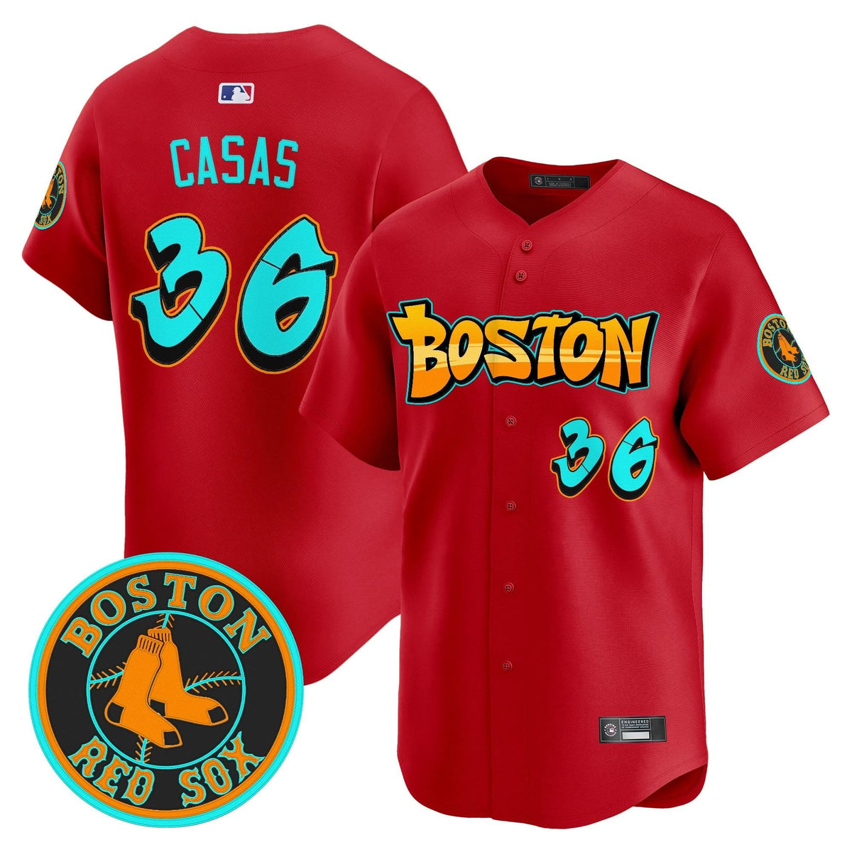Boston Red Sox 'Graffiti Streetstyle Edition' Vapor Premier Limited Jersey - Stitched