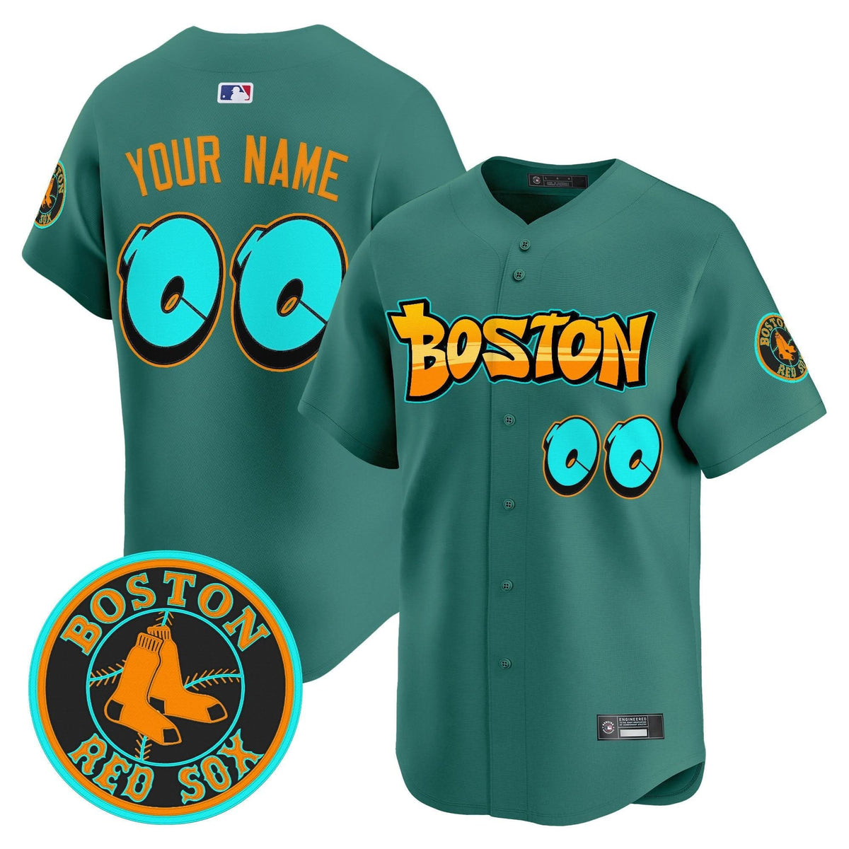 Boston Red Sox 'Graffiti Streetstyle Edition' Vapor Premier Limited Custom Jersey - Stitched-Cuztomshoes