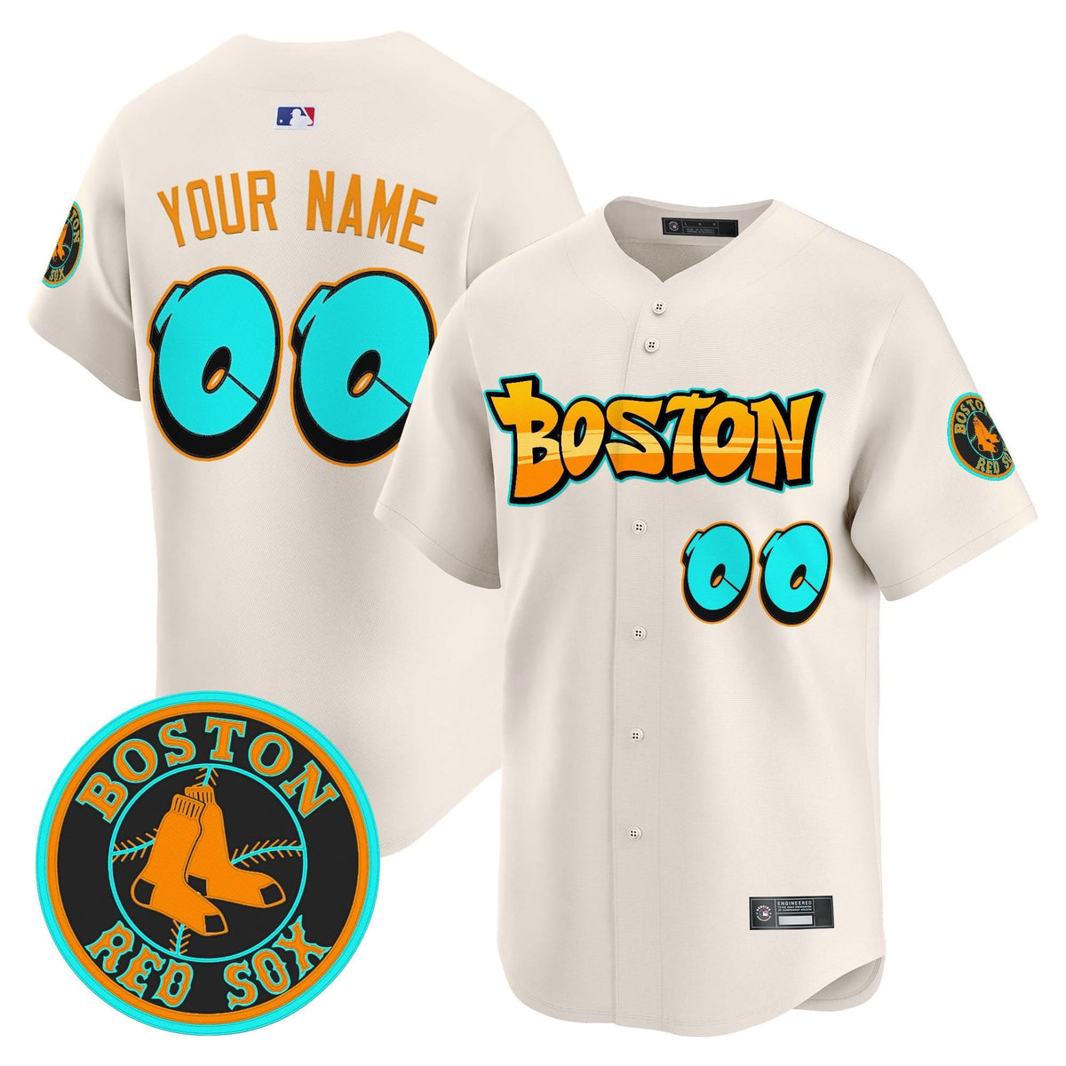 Boston Red Sox 'Graffiti Streetstyle Edition' Vapor Premier Limited Custom Jersey - Stitched-Cuztomshoes