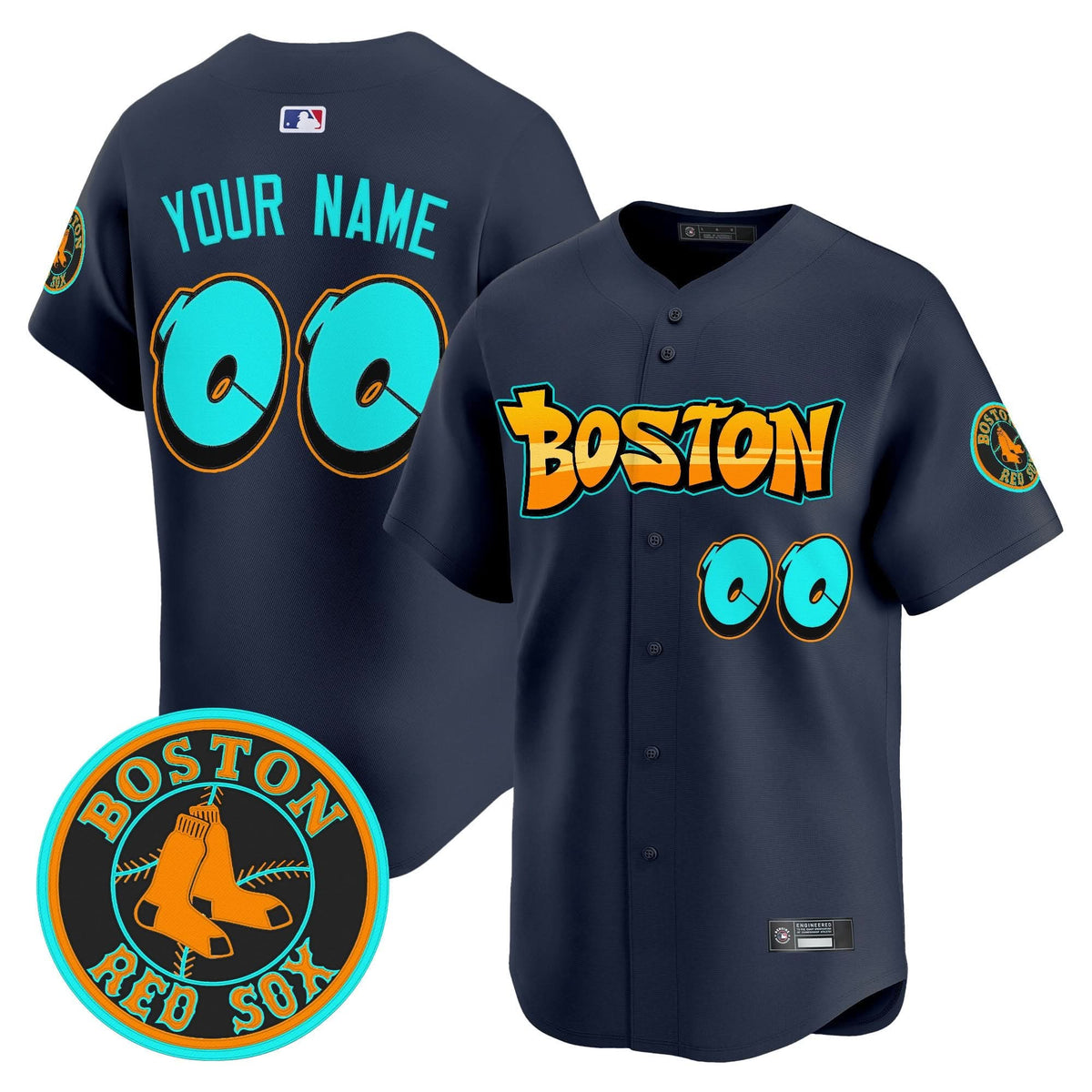 Boston Red Sox 'Graffiti Streetstyle Edition' Vapor Premier Limited Custom Jersey - Stitched-Cuztomshoes