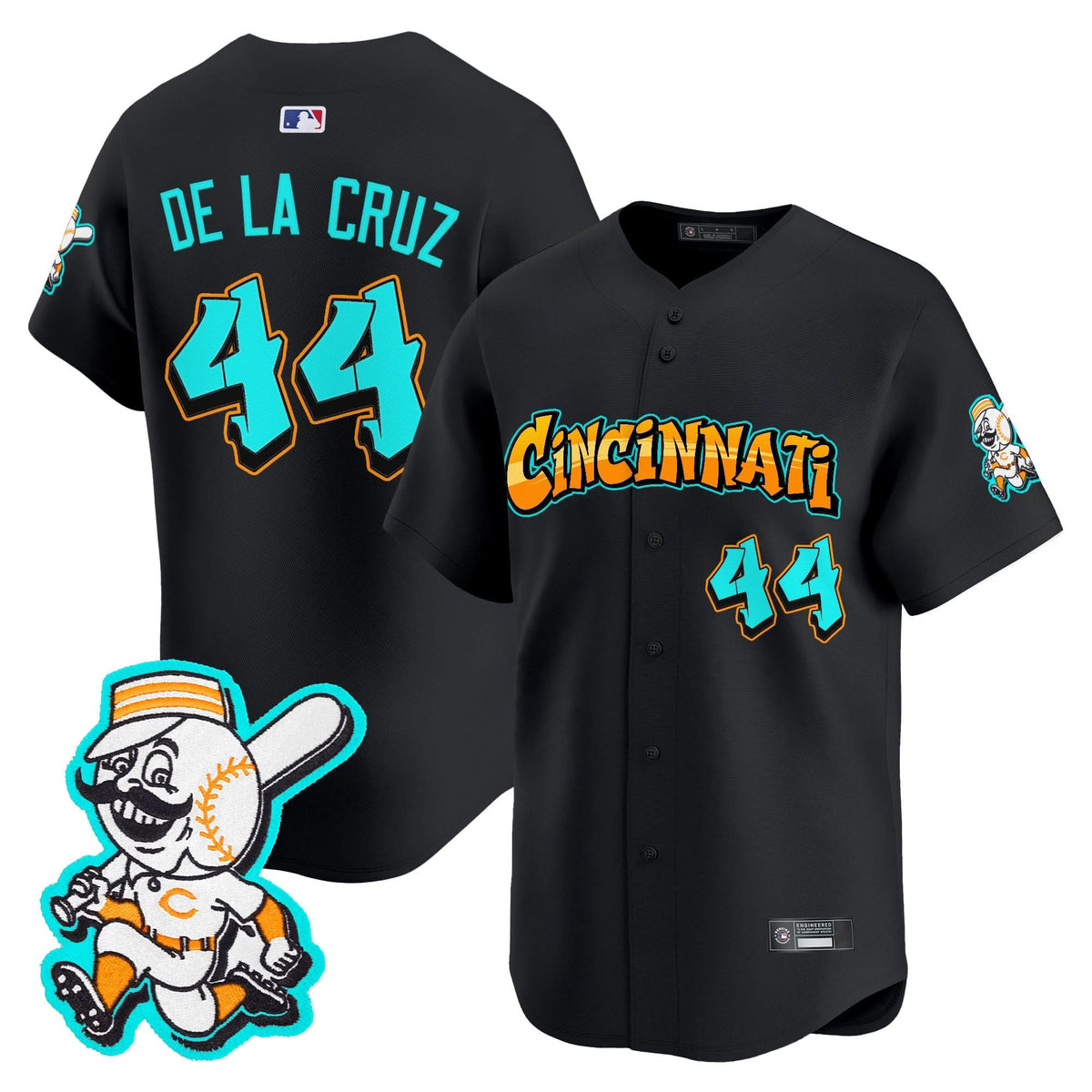 Cincinnati Reds 'Graffiti Queen City Edition' Vapor Premier Limited Jersey - Stitched