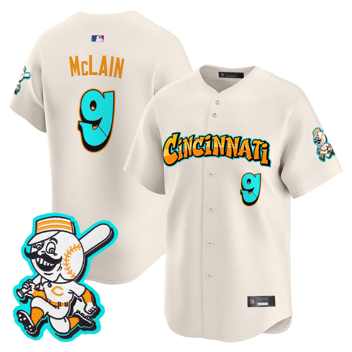 Cincinnati Reds 'Graffiti Queen City Edition' Vapor Premier Limited Jersey - Stitched
