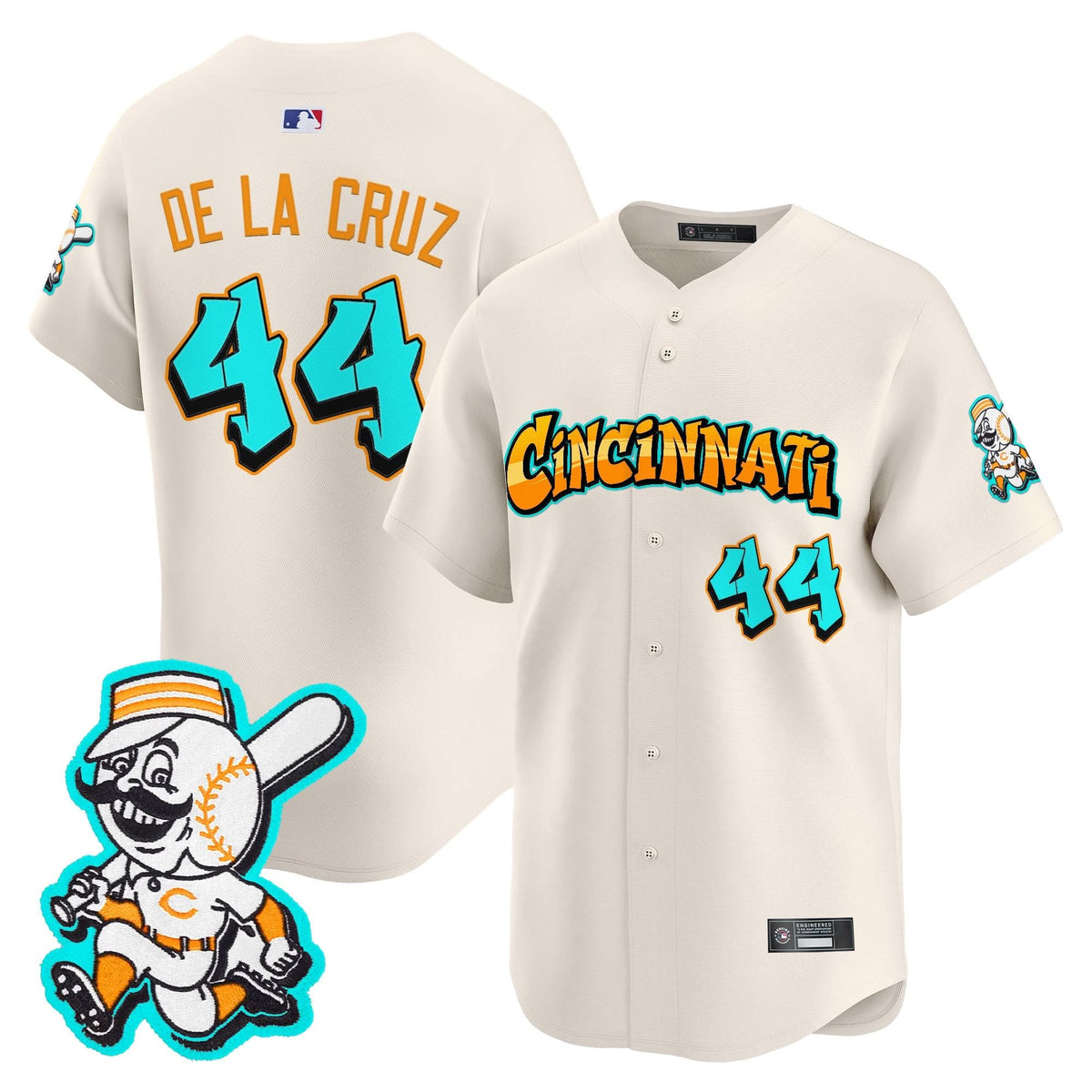 Cincinnati Reds 'Graffiti Queen City Edition' Vapor Premier Limited Jersey - Stitched