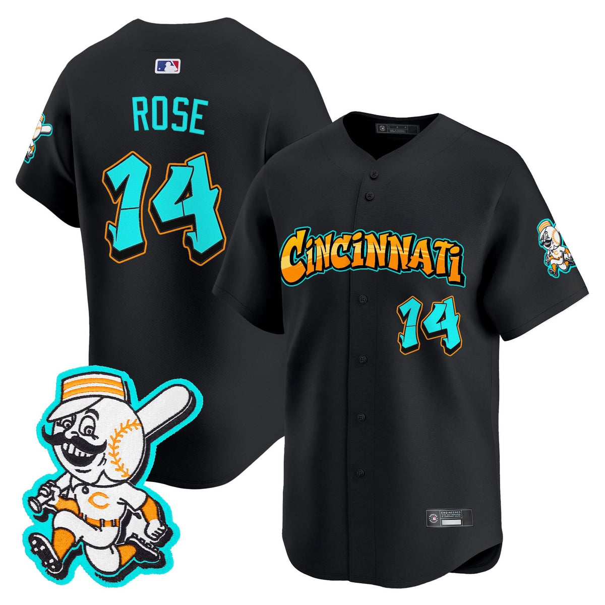 Cincinnati Reds 'Graffiti Queen City Edition' Vapor Premier Limited Jersey - Stitched