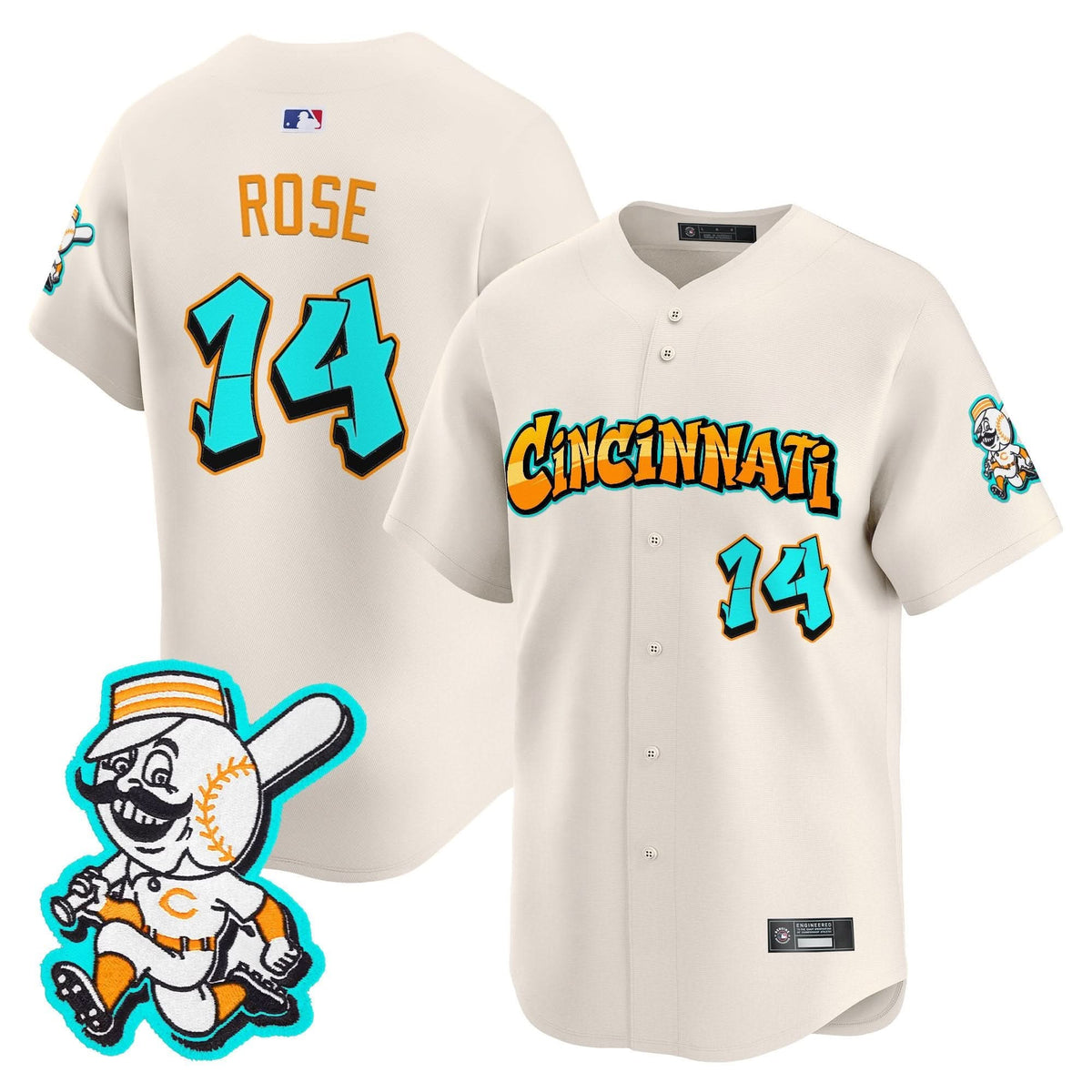 Cincinnati Reds 'Graffiti Queen City Edition' Vapor Premier Limited Jersey - Stitched