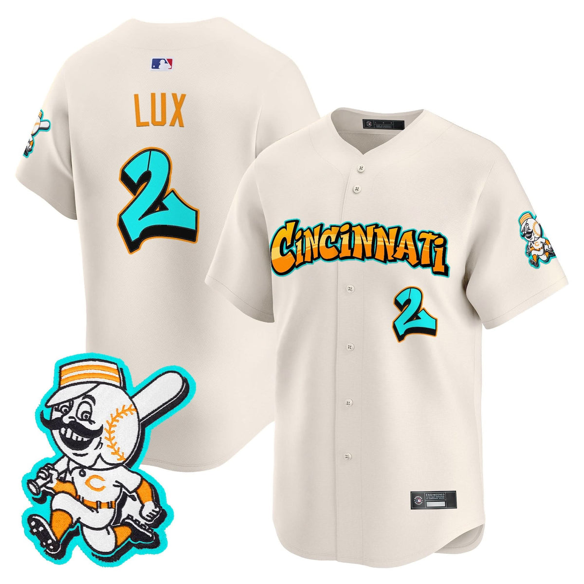 Cincinnati Reds 'Graffiti Queen City Edition' Vapor Premier Limited Jersey - Stitched