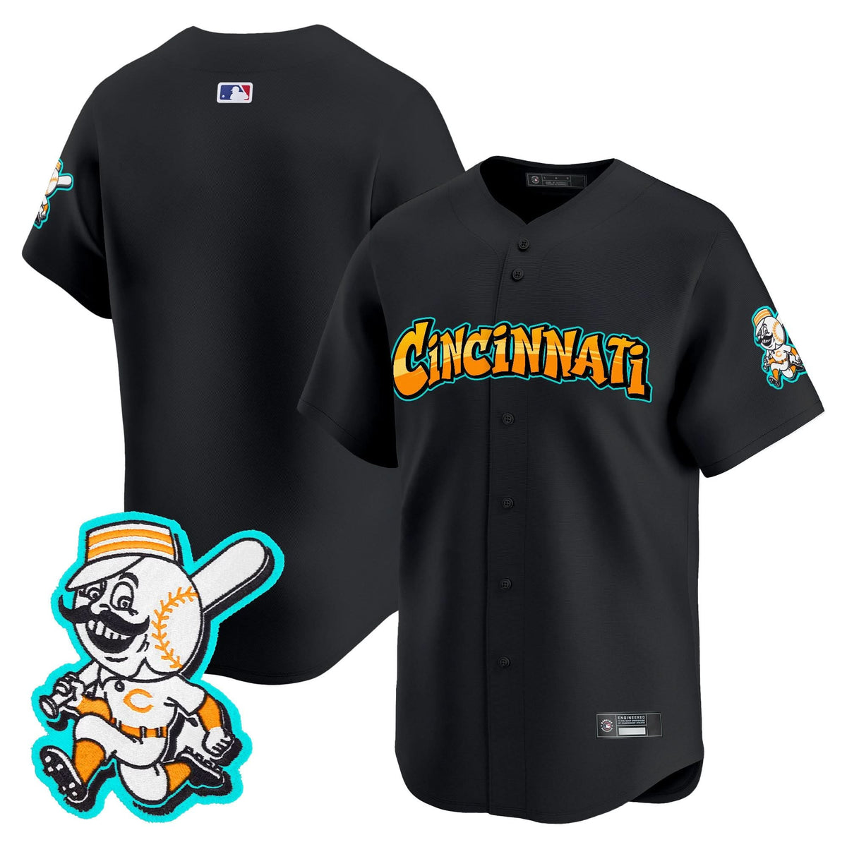 Cincinnati Reds 'Graffiti Queen City Edition' Vapor Premier Limited Jersey - Stitched