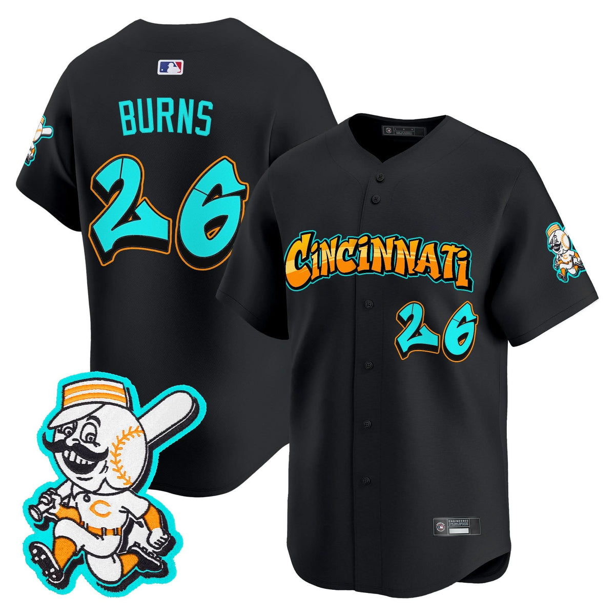 Cincinnati Reds 'Graffiti Queen City Edition' Vapor Premier Limited Jersey - Stitched
