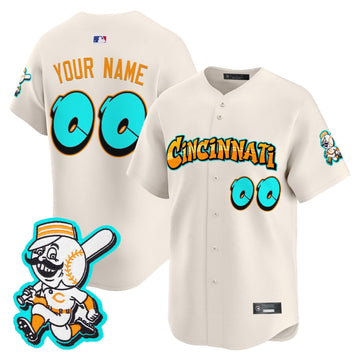 Cincinnati Reds 'Graffiti Queen City Edition' Vapor Premier Limited Custom Jersey - Stitched