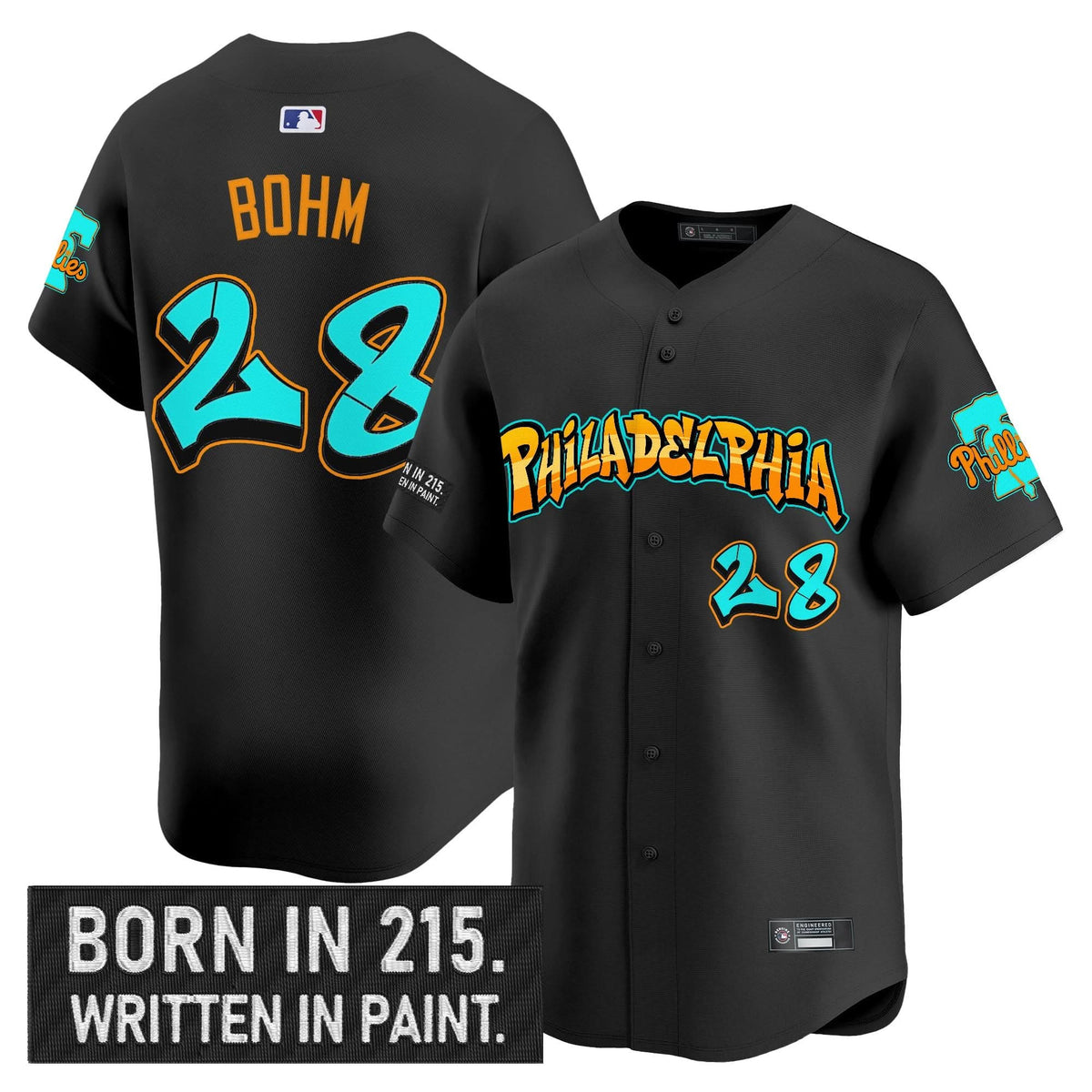 Philadelphia Phillies 'Graffiti Broad Street Edition 'Vapor Premier Limited Jersey V2 - Stitched