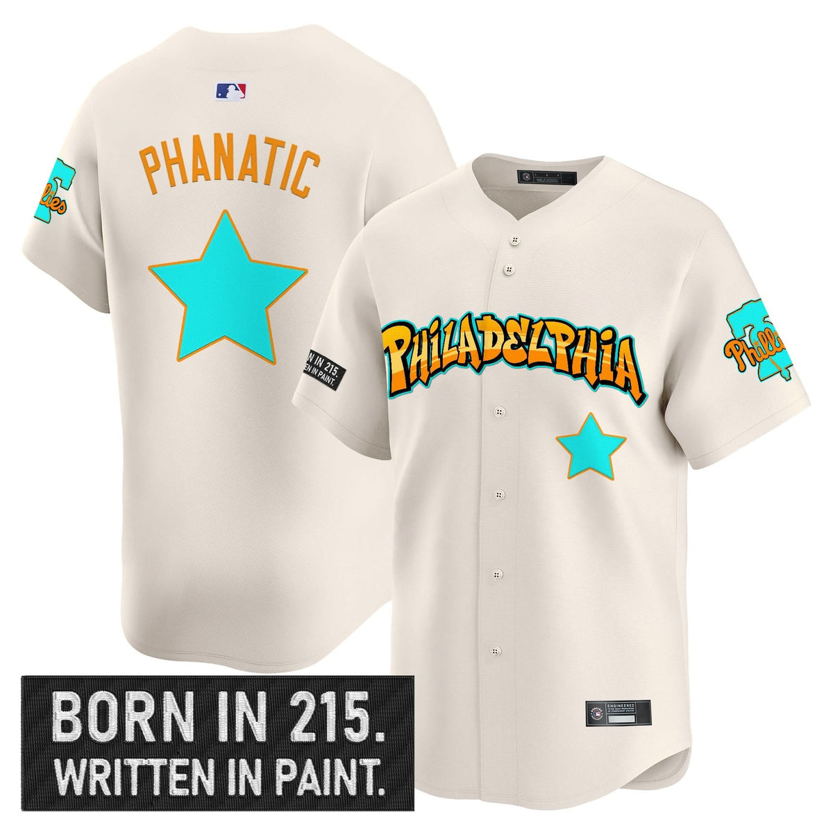 Philadelphia Phillies 'Graffiti Broad Street Edition 'Vapor Premier Limited Jersey V2 - Stitched