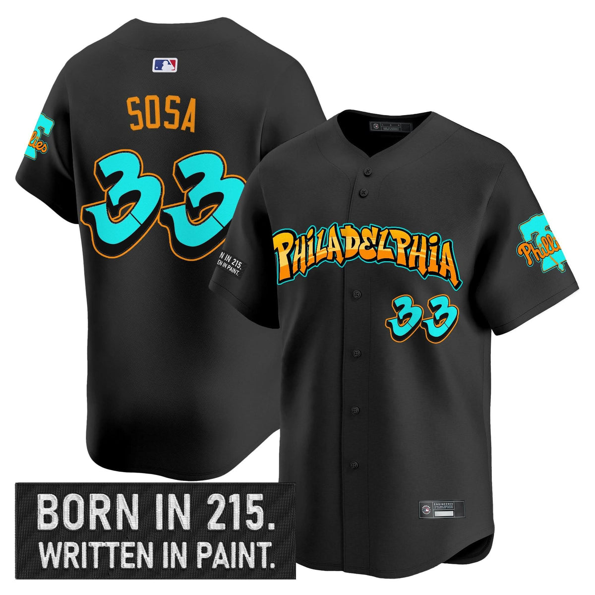 Philadelphia Phillies 'Graffiti Broad Street Edition 'Vapor Premier Limited Jersey V2 - Stitched