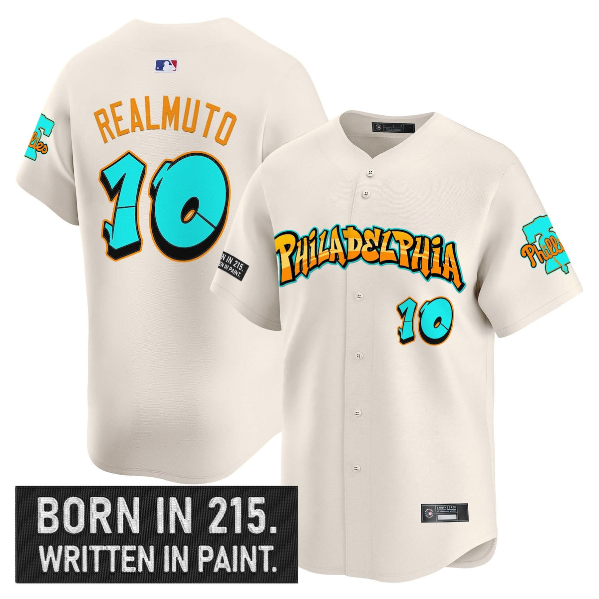 Philadelphia Phillies 'Graffiti Broad Street Edition 'Vapor Premier Limited Jersey V2 - Stitched