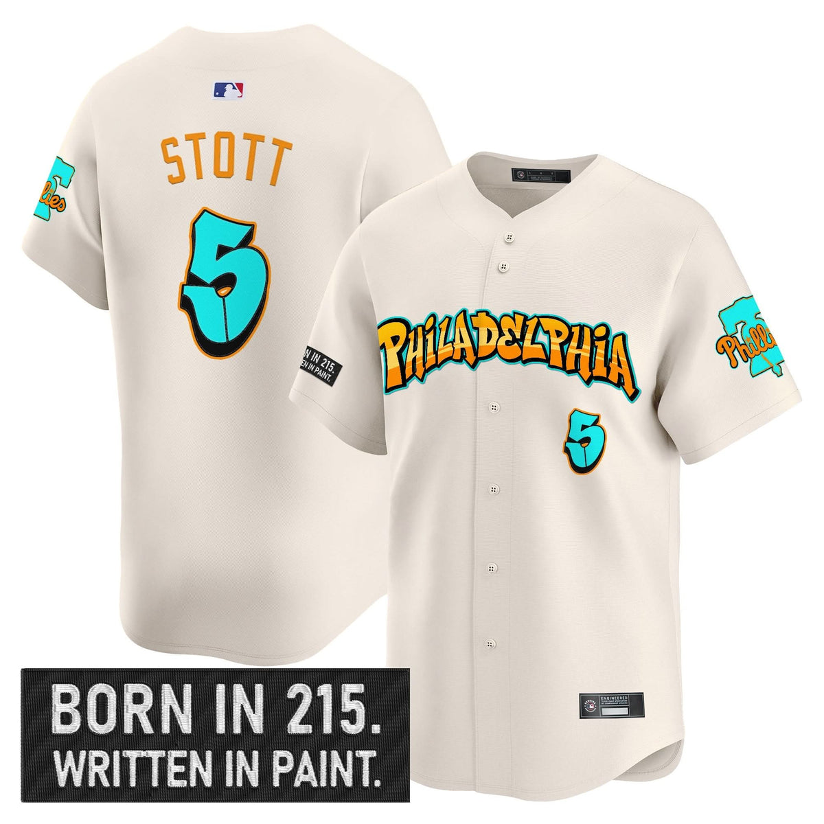 Philadelphia Phillies 'Graffiti Broad Street Edition 'Vapor Premier Limited Jersey V2 - Stitched