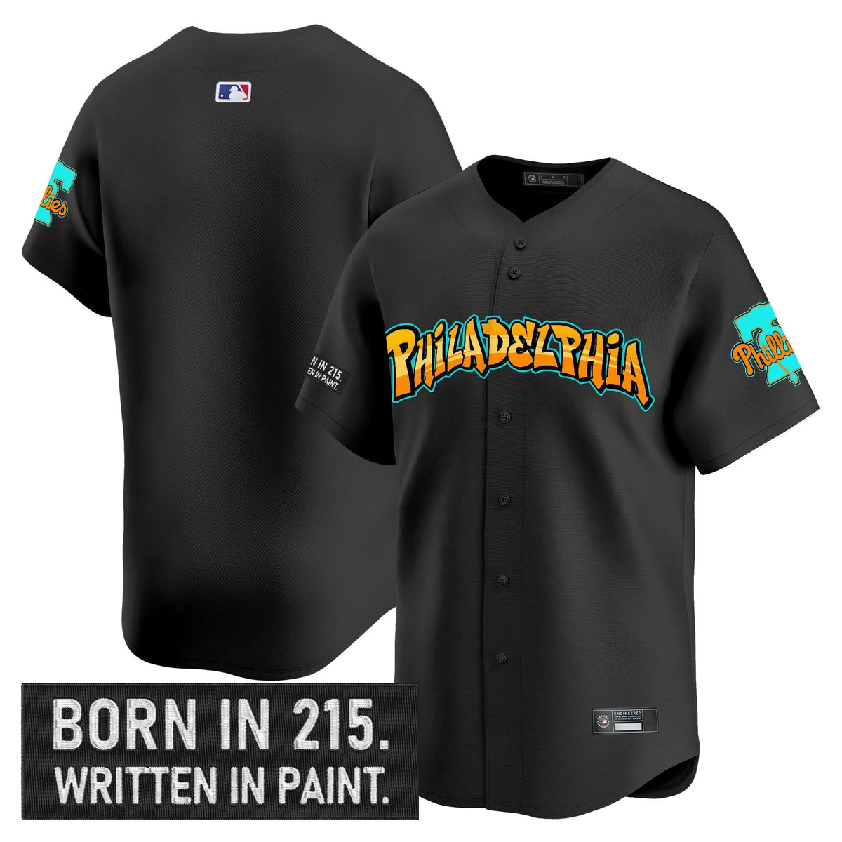 Philadelphia Phillies 'Graffiti Broad Street Edition 'Vapor Premier Limited Jersey V2 - Stitched
