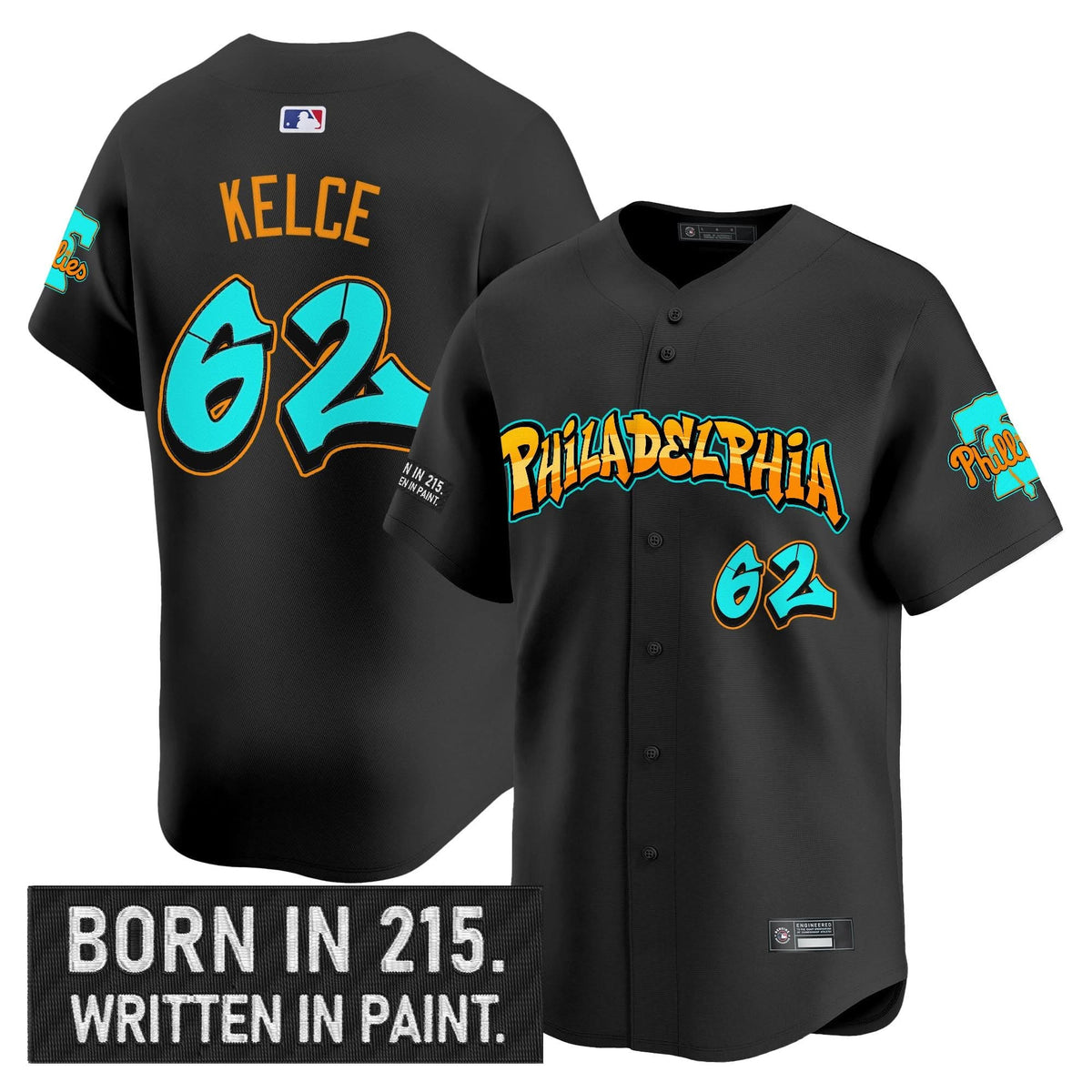 Philadelphia Phillies 'Graffiti Broad Street Edition 'Vapor Premier Limited Jersey V2 - Stitched