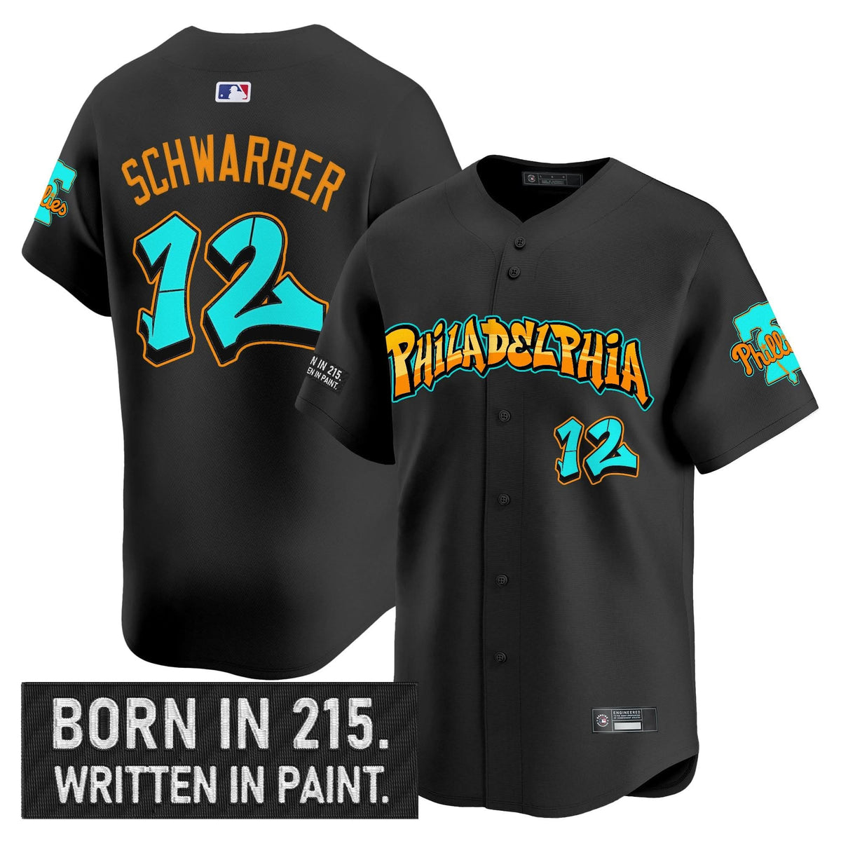 Philadelphia Phillies 'Graffiti Broad Street Edition 'Vapor Premier Limited Jersey V2 - Stitched