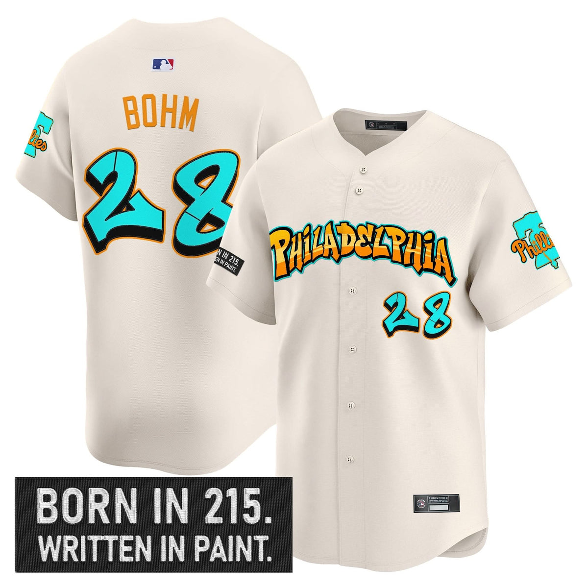 Philadelphia Phillies 'Graffiti Broad Street Edition 'Vapor Premier Limited Jersey V2 - Stitched