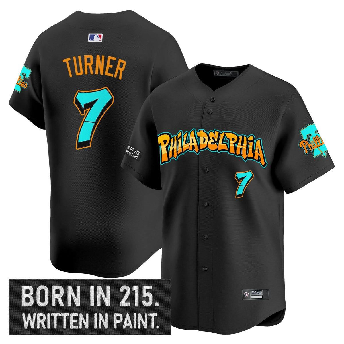 Philadelphia Phillies 'Graffiti Broad Street Edition 'Vapor Premier Limited Jersey V2 - Stitched