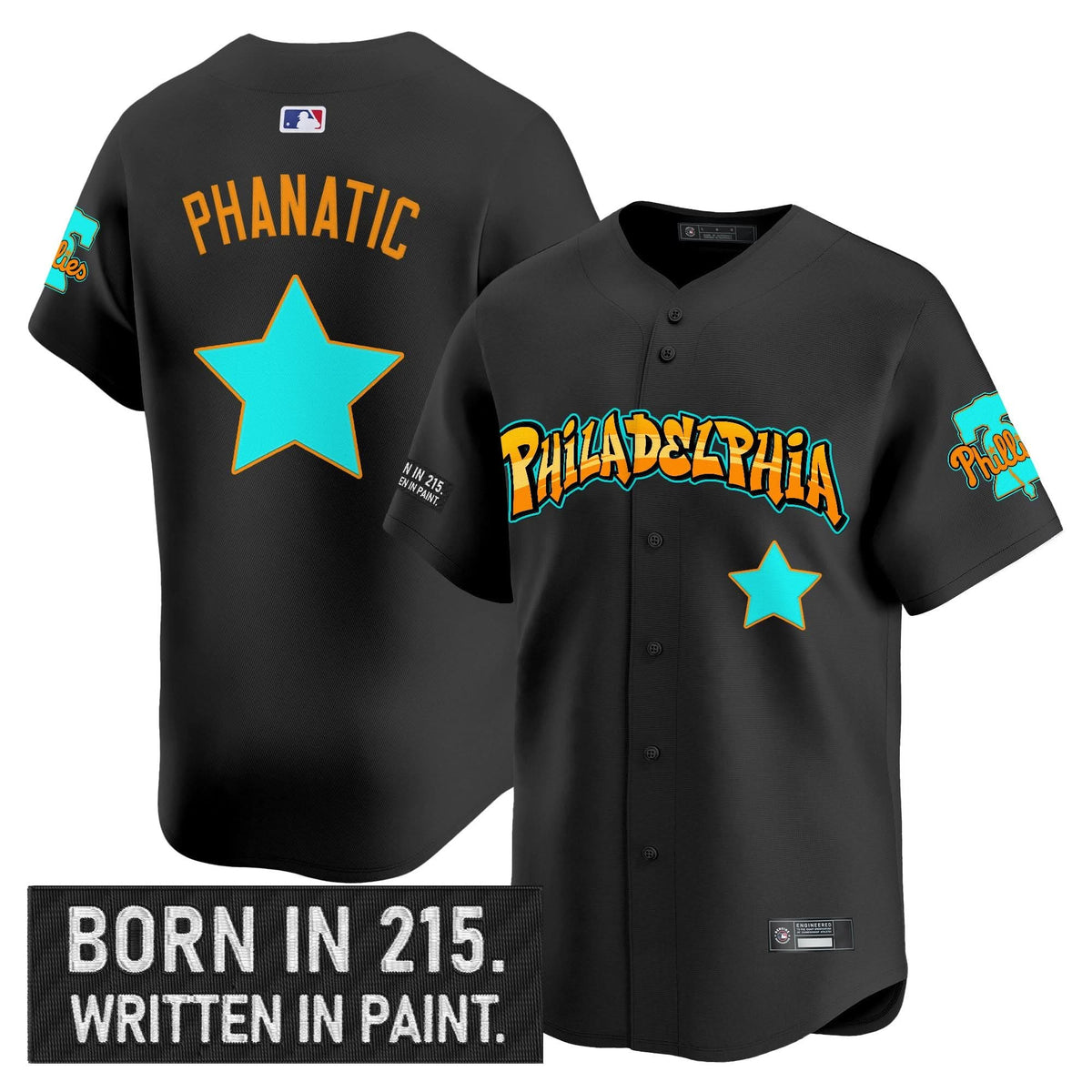 Philadelphia Phillies 'Graffiti Broad Street Edition 'Vapor Premier Limited Jersey V2 - Stitched